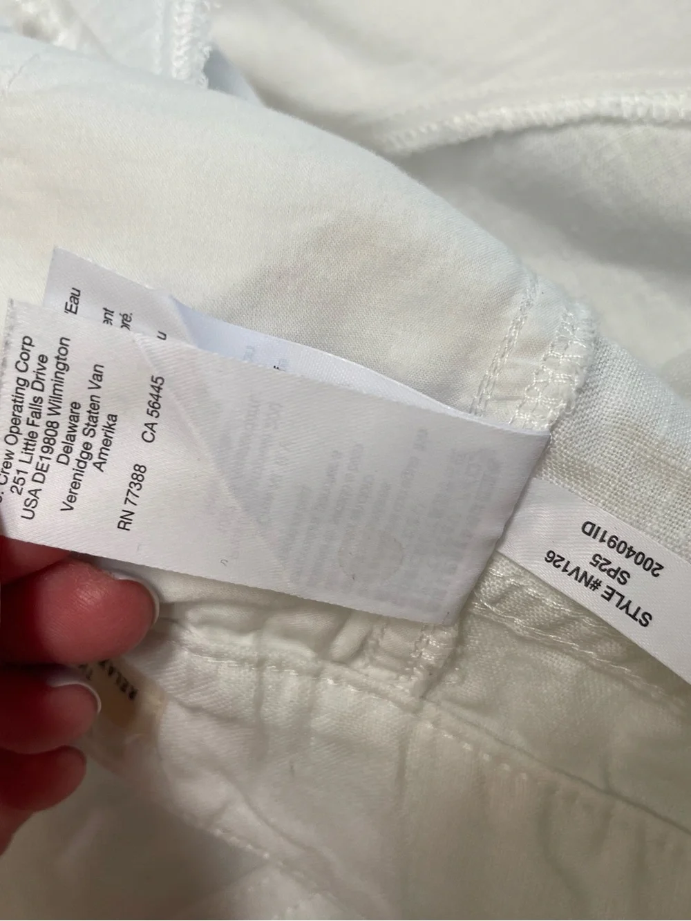 Madewell The Zoe Relaxed Wide Pant in 100% Linen Size 14 in Salt White - Picture 10 of 12